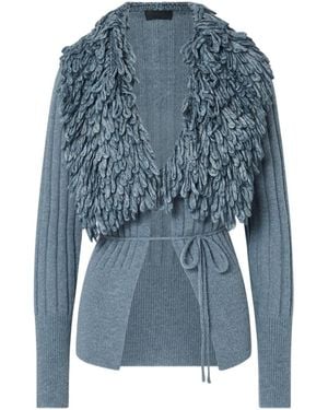 Liu Jo Tie-Waist Knit Cardigan - Blue