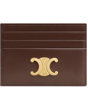 Celine Card Holder Triomphe - Brown