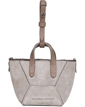 Brunello Cucinelli Bc Duo Micro Bag - Gray