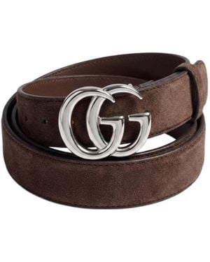 Gucci Cut Gg Marmont Belt - White
