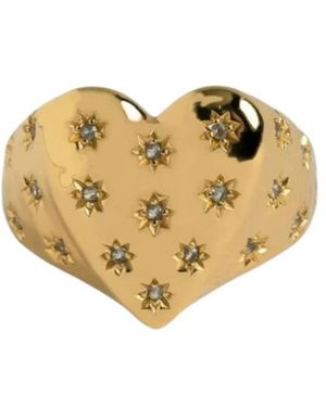 Zadig & Voltaire Heartbreaker Crystal-Embellished Ring - Metallic