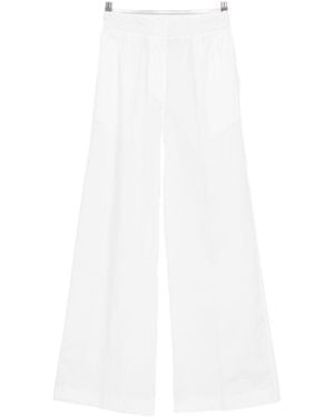 forte_forte Elasticated-Waistband Trousers - White