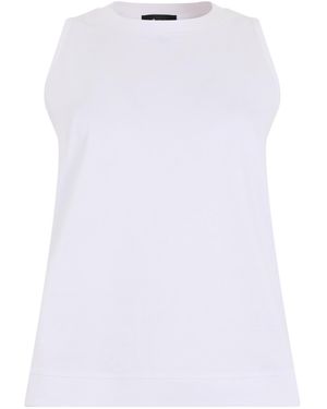 Herno Laminar Sleeveless Cotton Top - White
