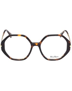 Max Mara Hexagon Frame Glasses - Metallic