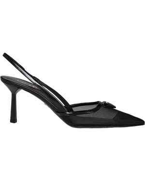 Prada Mesh Slingbacks - Black