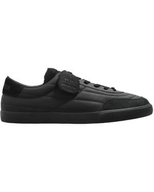Veja Quilted Paneled Leather Sneakers - Black