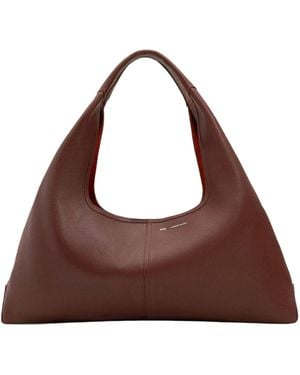 Ami Paris Magnetic Clasp Handbag - Brown