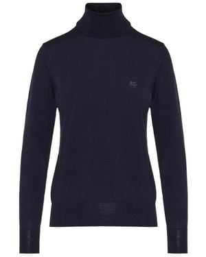Etro Turtleneck Sweater - Blue