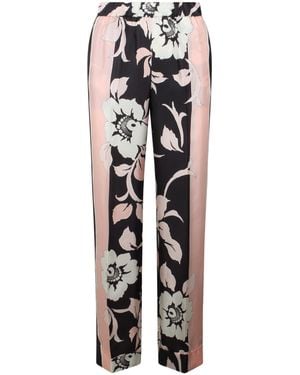 P.A.R.O.S.H. P.A.R.O..H. Floral Printed Pants - Multicolor