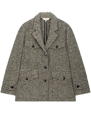 Barena Checkered Casual Jacket - Gray