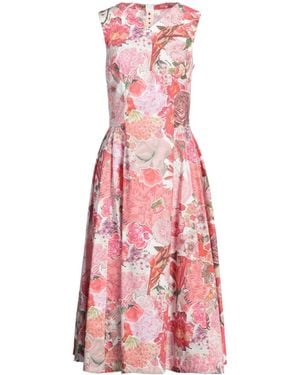Marni Sleeveless V-Neck Floral Dress - Pink