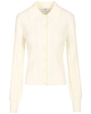 Filippa K Braid-Knit Cardigan - White