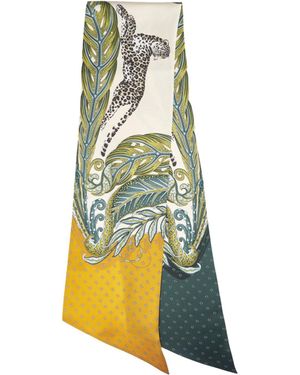 Ferragamo Printed Scarf - Yellow