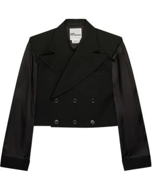 Comme des Garçons Cropped Casual Jacket - Black