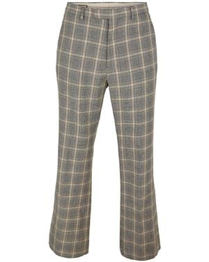 Gucci Plaid Casual Trousers - Grey