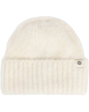 Canada Goose Logo-Plaque Beanie - White
