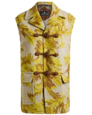 Etro Jacquard Waistcoat - Yellow