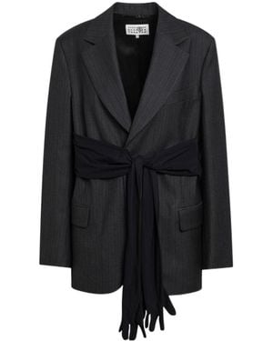 MM6 by Maison Margiela Tailored Glove Jacket - Black