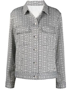 Givenchy 4G Jacquard Denim Jacket - Grey