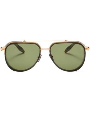 Akoni Geometric Sunglasses - Green