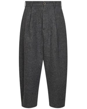 Uma Wang Casual Trousers With Belt Loops - Grey