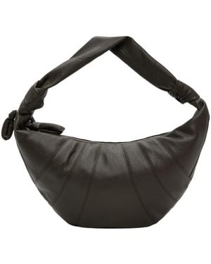Lemaire Medium Croissant Knot-Detail Tote Bag - Black