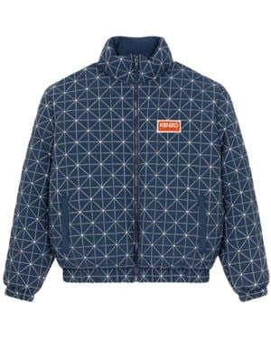 KENZO Zip-Up Down Jacket - Blue