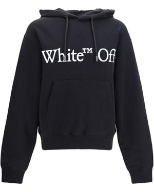 Off-White c/o Virgil Abloh Drawstring Hooded Sweatshirt - Blue