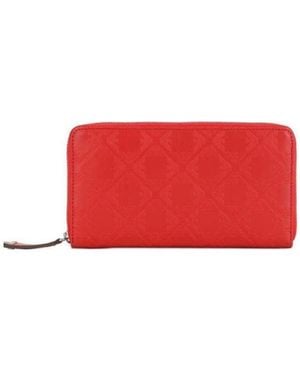 Emporio Armani Logo Details Wallet - Red