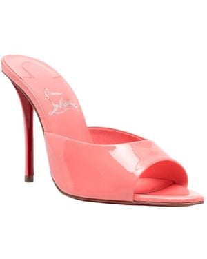 Christian Louboutin Patent-Leather Sandals - Pink