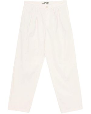 Aspesi Pleated Track Trousers - White