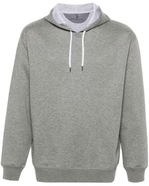 Brunello Cucinelli Jersey Hoodie - Gray