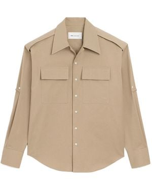 Ami Paris Saharienne Pocket Shirt - Natural