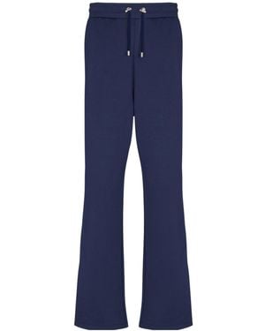 Balmain Logo Printed Straight-Leg Joggers - Blue