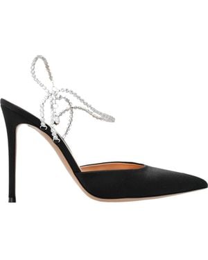 Gianvito Rossi Embellished Heeled Pumps - White