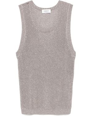 Laneus Lurex Tank Top - Gray