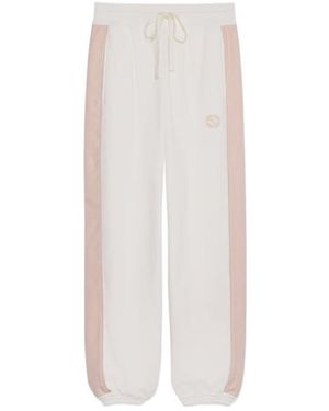 Gucci Gg Felted Jersey Jogging Trousers - White
