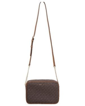 MICHAEL Michael Kors Jet Set Zipped Large Crossbody Bag - White