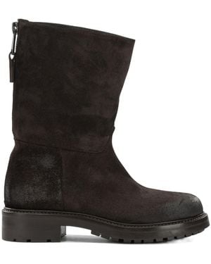 Strategia Zippered Ankle Boots - Black