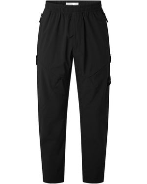 Stone Island Cuffed Cargo Long Trousers - Black