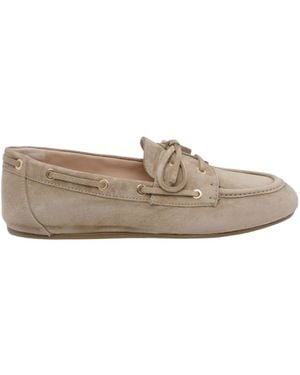 Stuart Weitzman Lace-Up Loafers - Gray