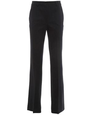 P.A.R.O.S.H. Flared High-Waisted Pants - Black