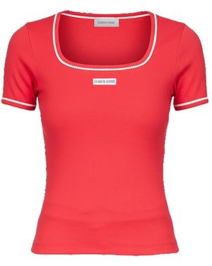 Marine Serre Cute 70S T-Shirt - Red