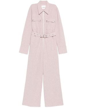 Jil Sander Belted Jumpsuit - Pink