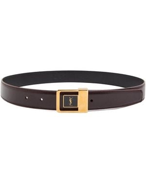 Saint Laurent Minimalist Thin Belt - White
