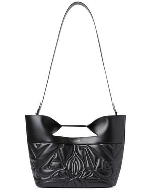 McQueen The Bow Small Shoulder Bag - White