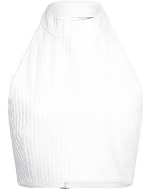 Alaïa Alaïa Poplin Top - White