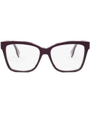 Fendi Eyewear Square Frame Glasses - White