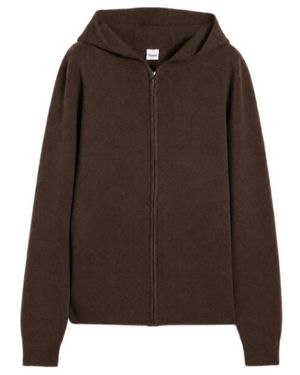 Aspesi Zip-Up Hoodie - Brown