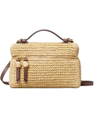 Tory Burch Romy Woven Shoulder Bag - Metallic